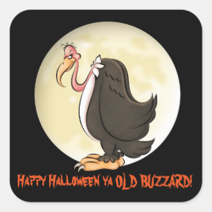 Happy Halloween ya old buzzard sticker