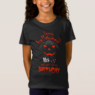 Happy Halloween Yes It's My 18th Birthday  T-Shirt