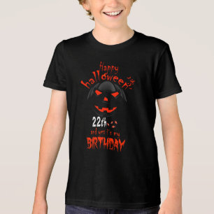 Happy Halloween Yes It's My 22th Birthday Tri-Blend Shirt
