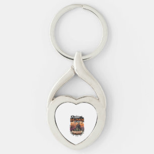 Happy Halloween You Haunted House Skeleton Bats_1 Key Ring