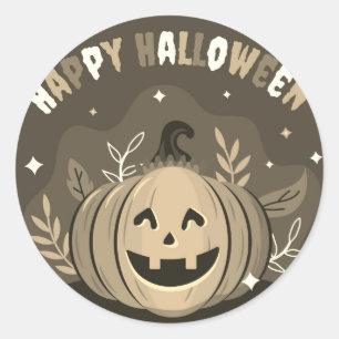Happy HalloweenCelebration Classic Round Sticker