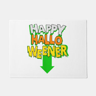 Happy Halloweener Funny Halloween Doormat