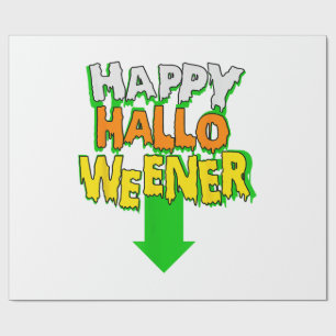 Happy Halloweener Funny Halloween Wrapping Paper
