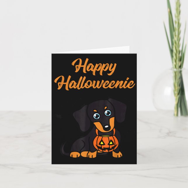 Happy Halloweenie Card (Front)
