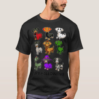Happy Halloweenie Dachshund  Dachshund Halloween G T-Shirt