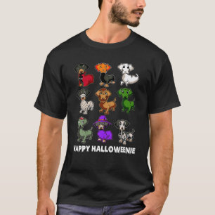 Happy Halloweenie Dachshund  Dachshund Halloween G T-Shirt