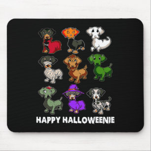 Happy Halloweenie Dachshund Dachshund Halloween Gi Mouse Pad