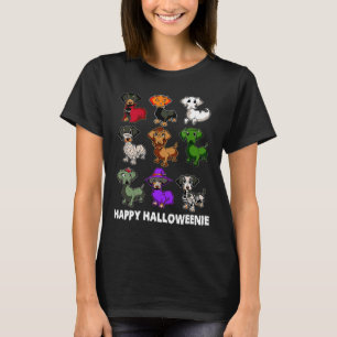 Happy Halloweenie Dachshund Dachshund Halloween Gi T-Shirt