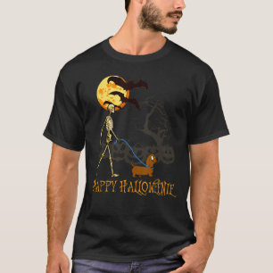Happy Halloweenie Dachshund Halloween Dog T-Shirt