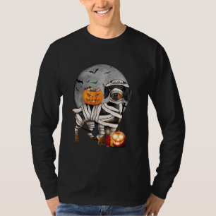 Happy Halloweenie Dachshund Mummy Doxie Dog Hallow T-Shirt