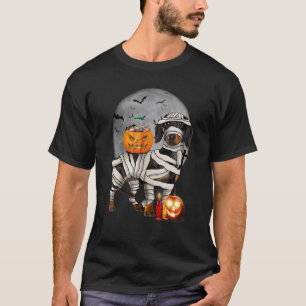 Happy Halloweenie Dachshund Mummy Doxie Dog Hallow T-Shirt