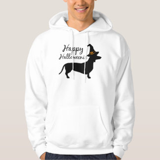 Happy Halloweenie Dachshund Wiener Dog Halloween Hoodie