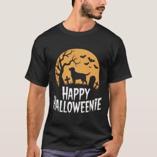 Happy Halloweenie Dog Lovers Spooky Vibes Hallowee T-Shirt