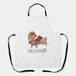 Happy Halloweiner Dachshund Sausage Weiner Dog Hal Apron