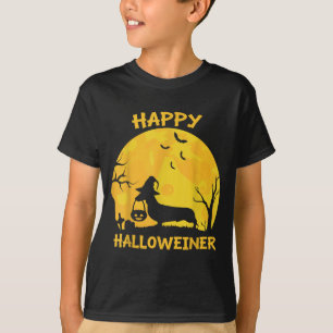 Happy Halloweiner Dachshund Wiener Funny Dog Lover T-Shirt