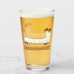 Happy halloweiner glass