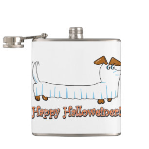 Happy-Halloweiner Hip Flask