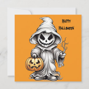 Happy Hallowen Ghost Card