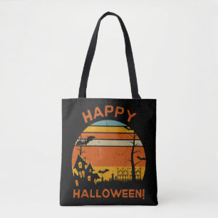 Happy Hallowen Retro Vintage Tote Bag