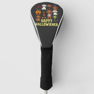 Happy Hallowiener Spooky Halloween Dog Weiner  Golf Head Cover