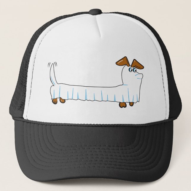 Happy Hallowiener Trucker Hat (Front)