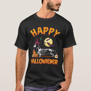 Happy Hallowiener Wiener Dachshund Halloween Costu T-Shirt