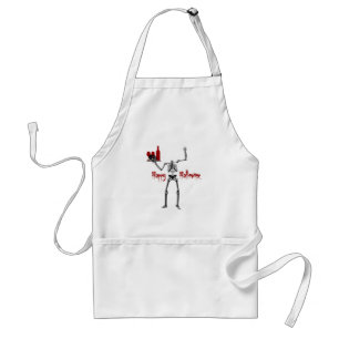 Happy Hallowine Headless Skeleton Standard Apron