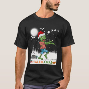 Happy Halloxmas Funny Halloween Christmas Dear San T-Shirt