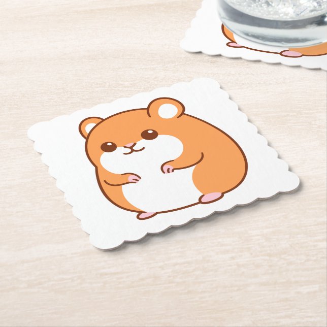 Happy Hamster Coasters (Angled)