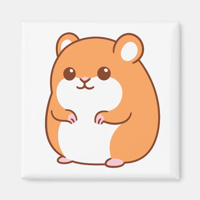 Happy Hamster Magnet (Front)