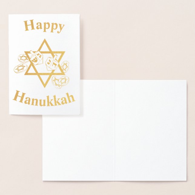 Happy Hannukah Foil Card (Display)