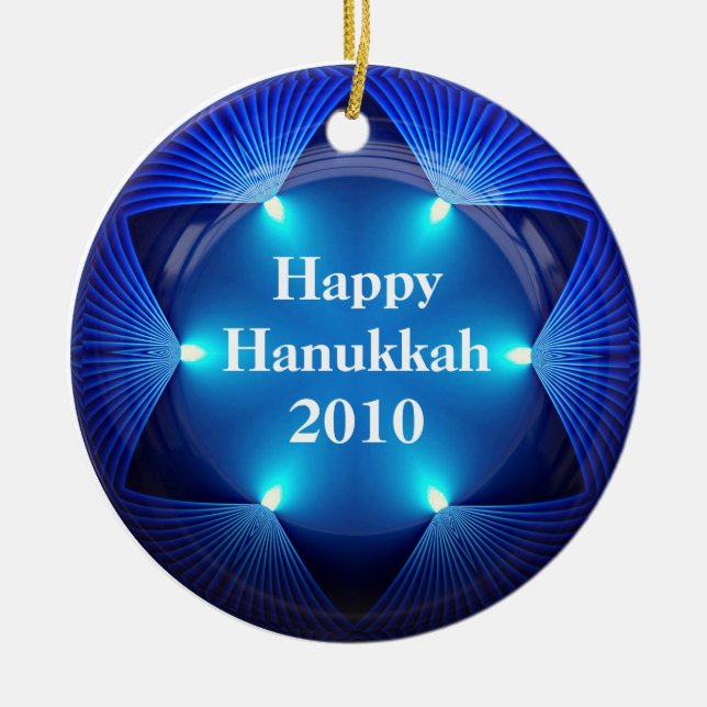 Happy Hanukkah 2010 Ornament (Front)