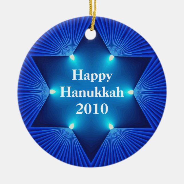 Happy Hanukkah 2010 Ornament (Front)
