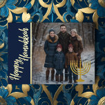 Happy Hanukkah and Your Photo Menorah<br><div class="desc">Happy Hanukkah and Your Photo Menorah</div>
