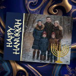 Happy Hanukkah and Your Photo Menorah<br><div class="desc">Happy Hanukkah and Your Photo Menorah</div>