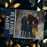 Happy Hanukkah and Your Photo Menorah<br><div class="desc">Happy Hanukkah and Your Photo Menorah</div>