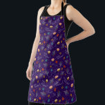 Happy Hanukkah Apron<br><div class="desc">A Beautiful Blue Hanukkah Holiday Apron Pattered In Menorahs, and Cakes</div>