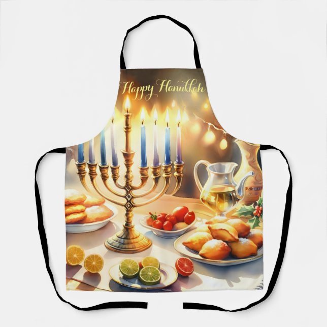 Happy Hanukkah Apron (Front)