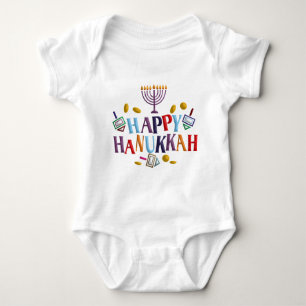 Happy Hanukkah Baby Bodysuit