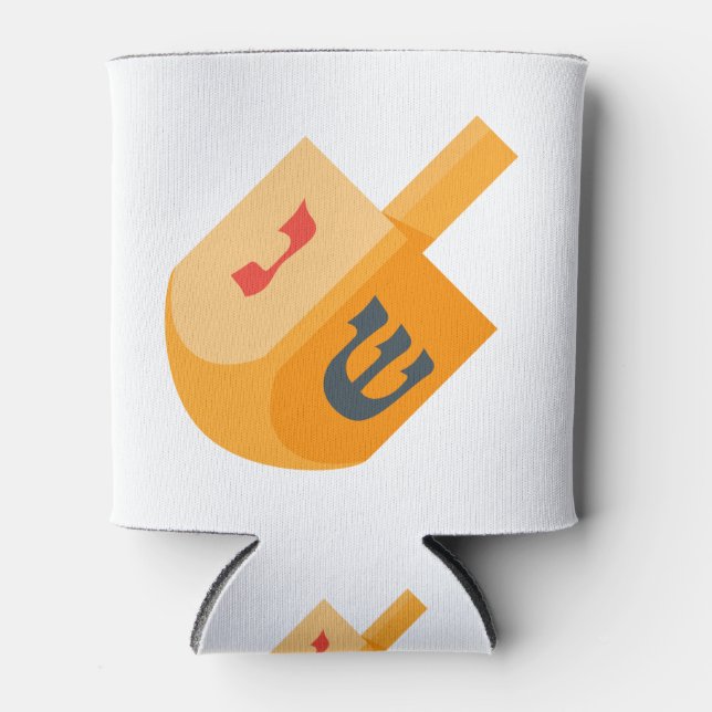 Happy Hanukkah Can Cooler (Front)