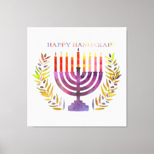 Happy Hanukkah Canvas Print
