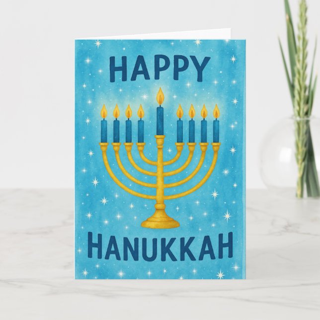 Happy Hanukkah Card (Front)