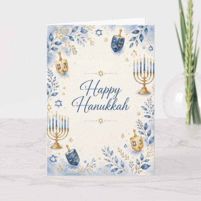 Happy Hanukkah Card (Front)
