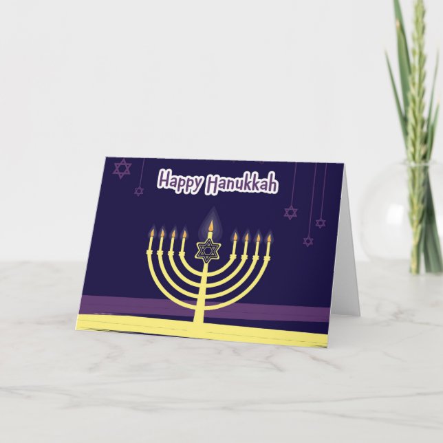 Happy Hanukkah Card (Front)