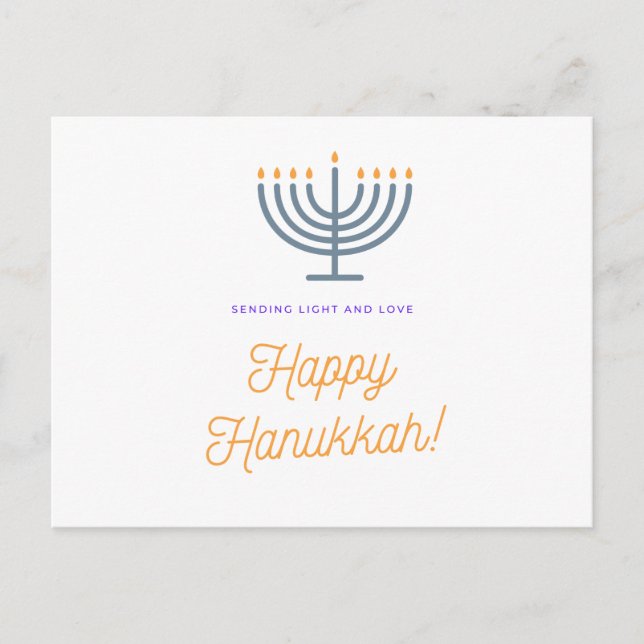 Happy Hanukkah Card - customisable (Front)