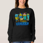 Happy Hanukkah Coffee Latte  Menorah Jewish Chanuk Sweatshirt<br><div class="desc">Happy Hanukkah Coffee Latte  Menorah Jewish Chanukah</div>