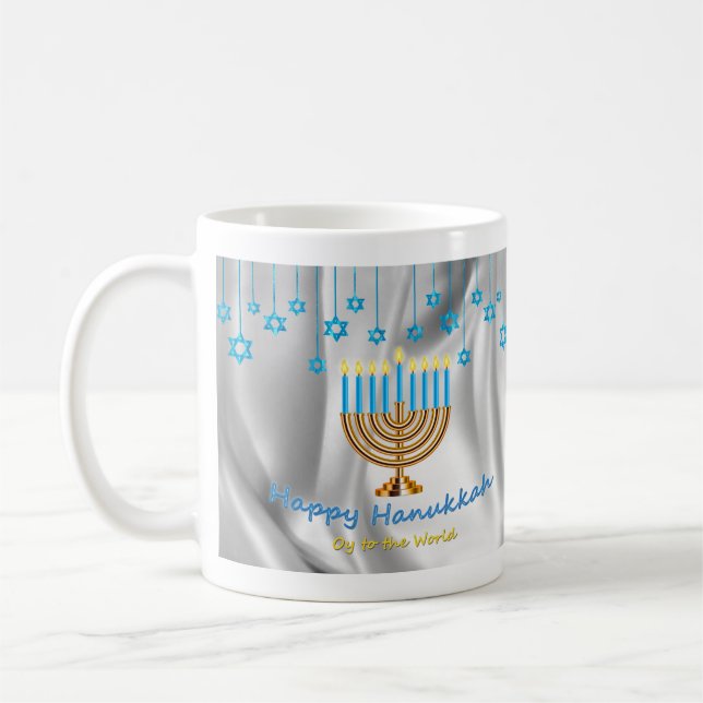 Happy Hanukkah Coffee Mug (Left)