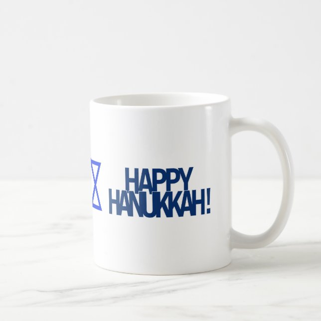 Happy Hanukkah Coffee Mug (Right)