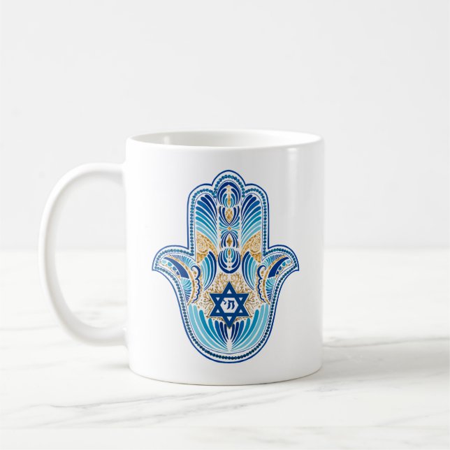 Happy Hanukkah Coffee Mug (Left)