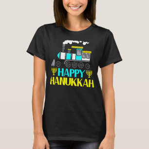 Happy Hanukkah Cool Menorah Chanukah Jewish Holida T-Shirt